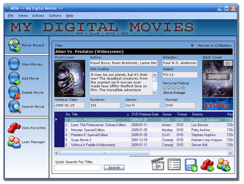 My Digital Movies Screenshot